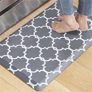Kitchen Mat 1/2 Inch Thick Cushioned Anti Fatigue Waterproof Kitchen Rug